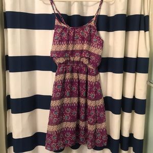 Purple mossimo floral dress